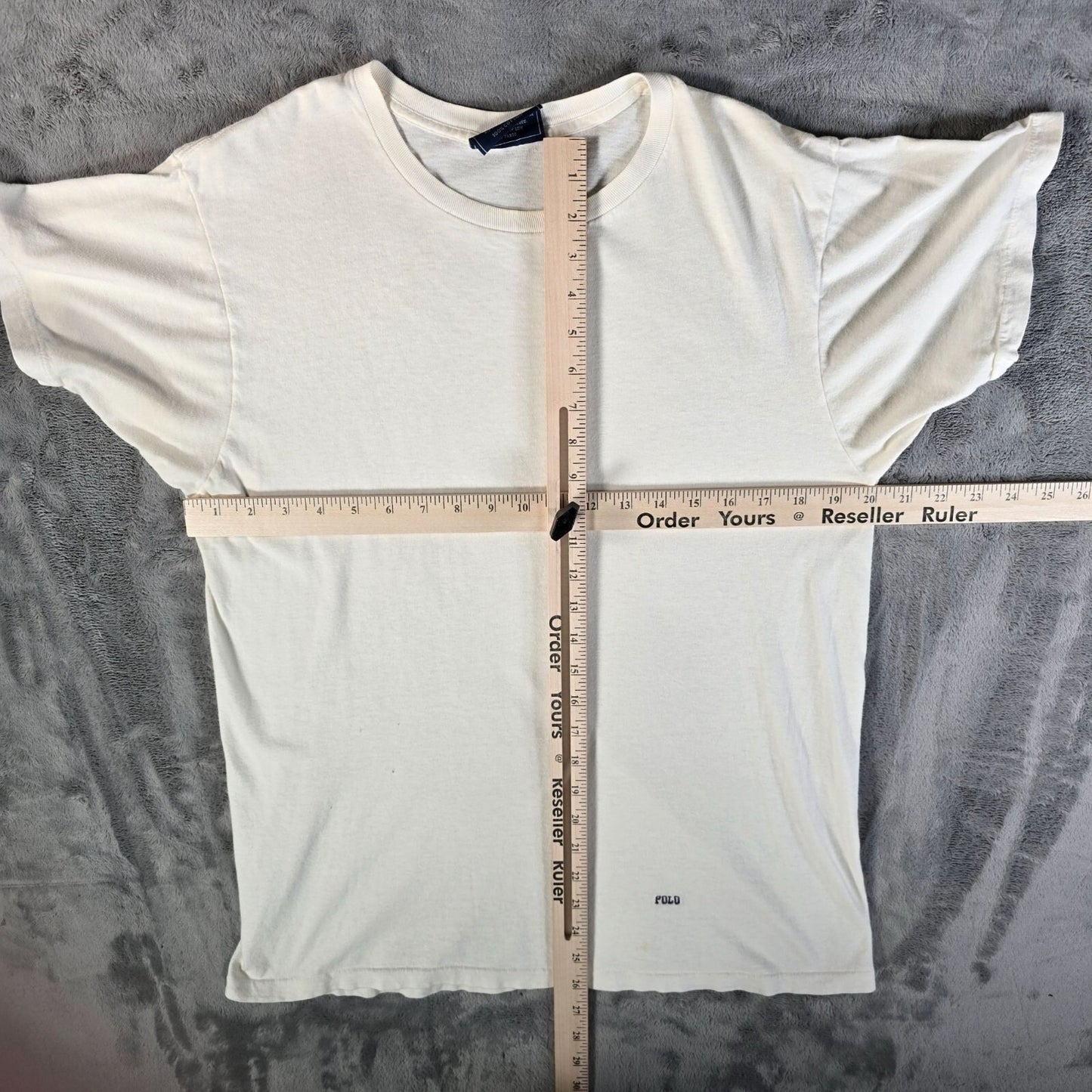 Distressed Vintage 1990s Made in USA Polo Underwear by Ralph Lauren T-Shirt (M)