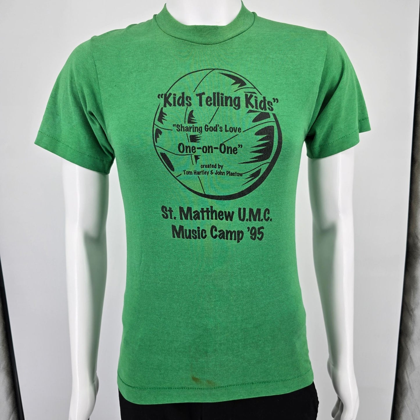 Vintage 1995 St. Matthew U.M.C. Music Camp Louisville Green T-Shirt (S)