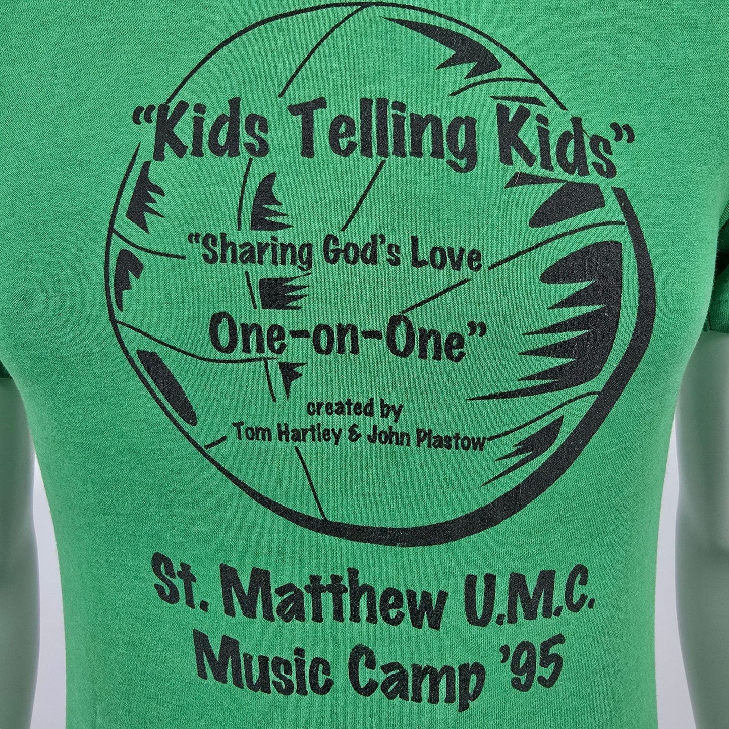 Vintage 1995 St. Matthew U.M.C. Music Camp Louisville Green T-Shirt (S)