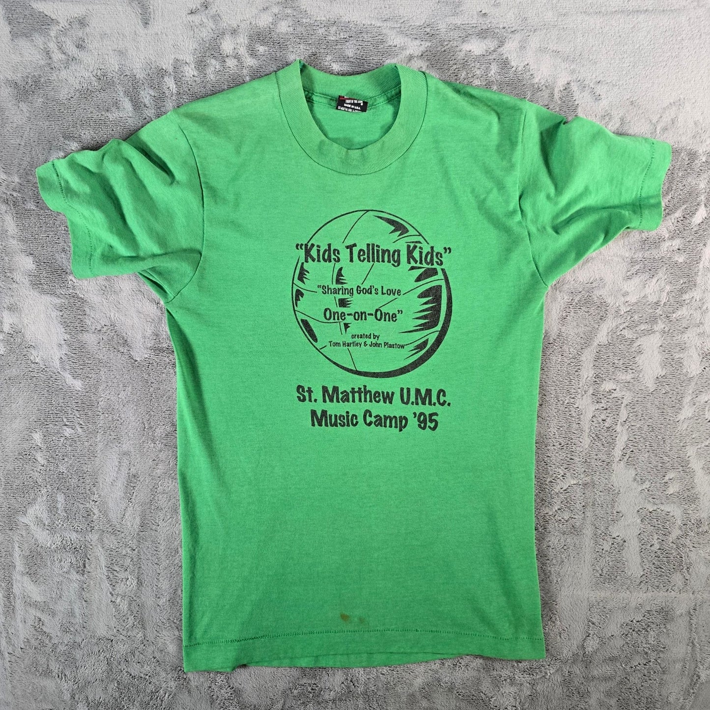 Vintage 1995 St. Matthew U.M.C. Music Camp Louisville Green T-Shirt (S)