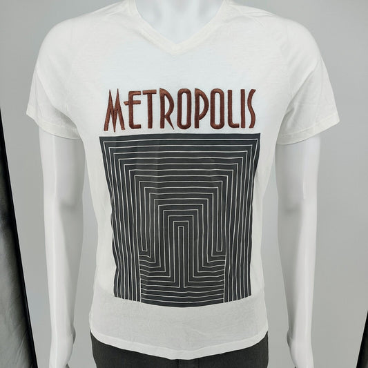 NWD F/W 2017 Emporio Armani Men's Embroidered "METROPOLIS" Graphic T-Shirt (S)