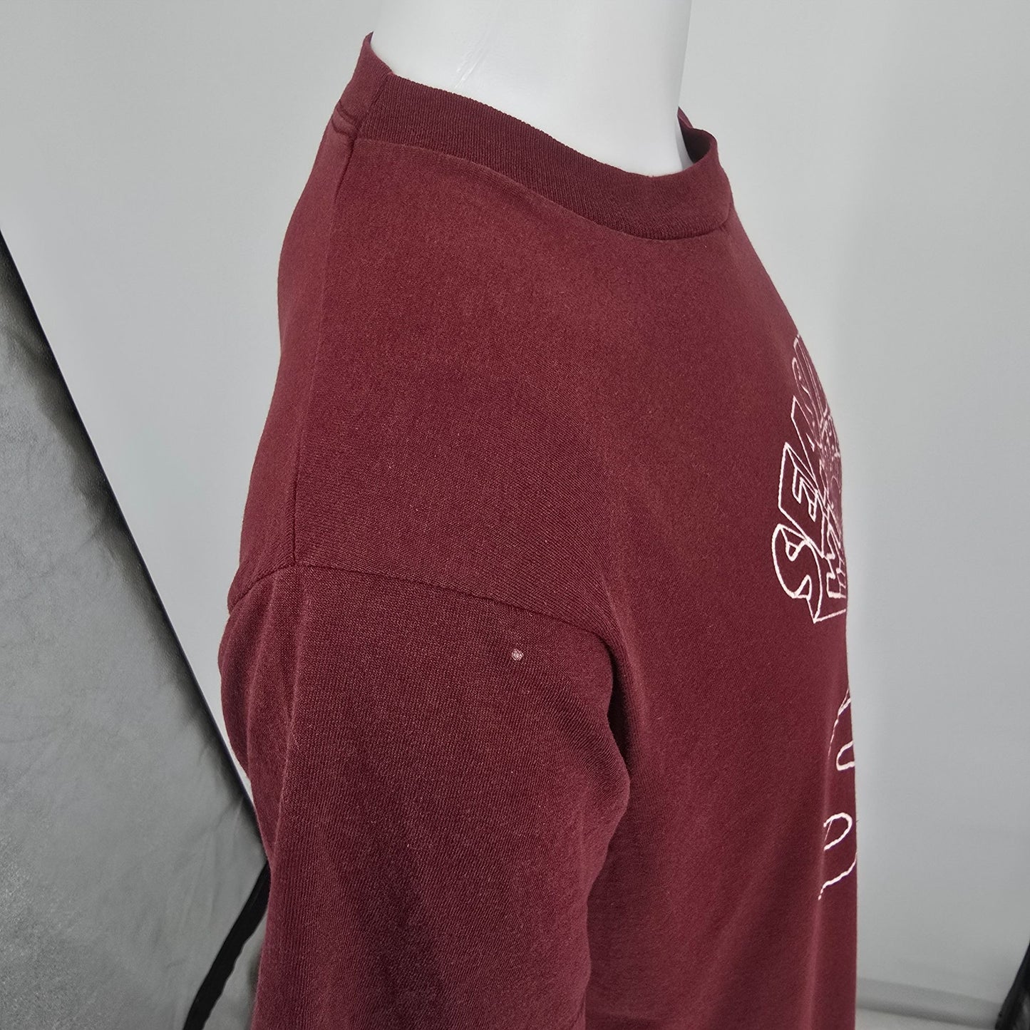 Vintage 1980s Maroon Seaside with the Savior Vacation Bible School T-Shirt (M/L)