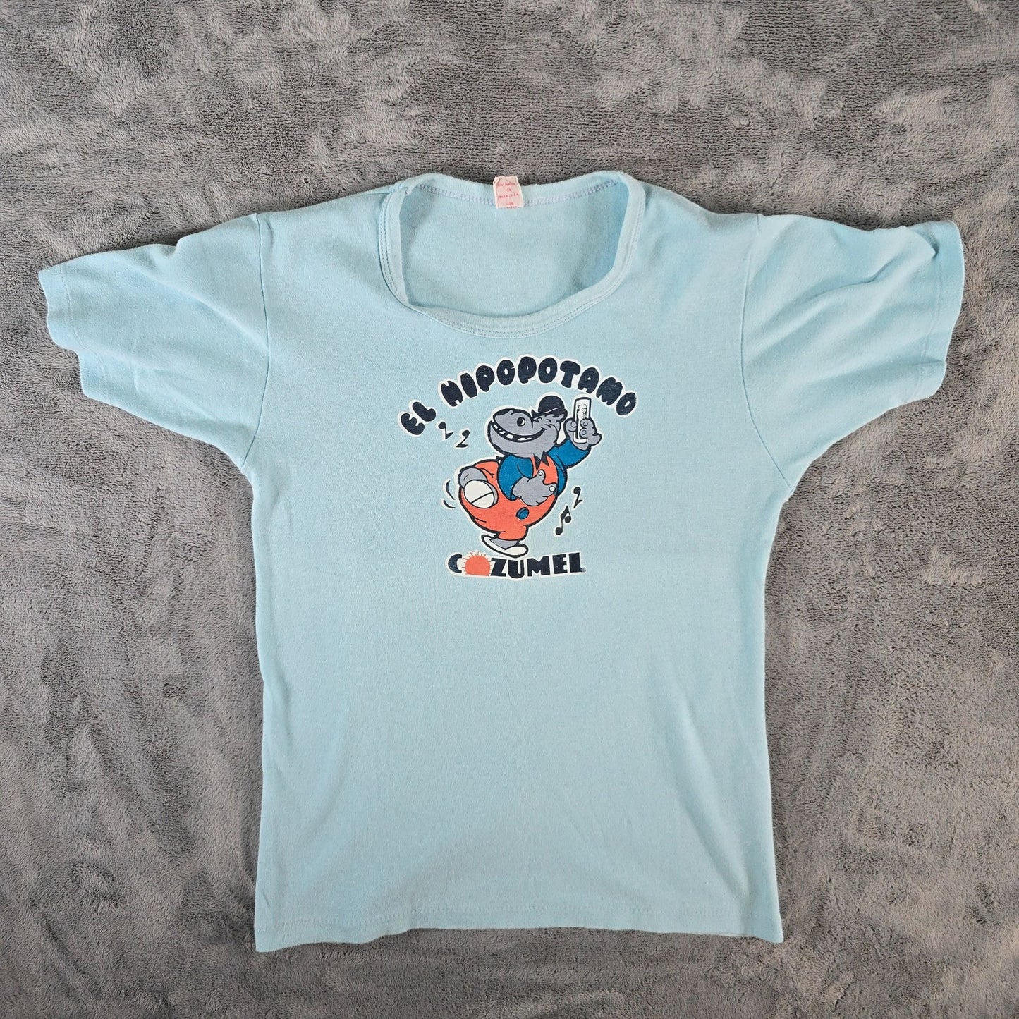 Vintage Late 1970s EL Hipopótamo Cozumel Mexico Discoteca T-Shirt (Women's M)