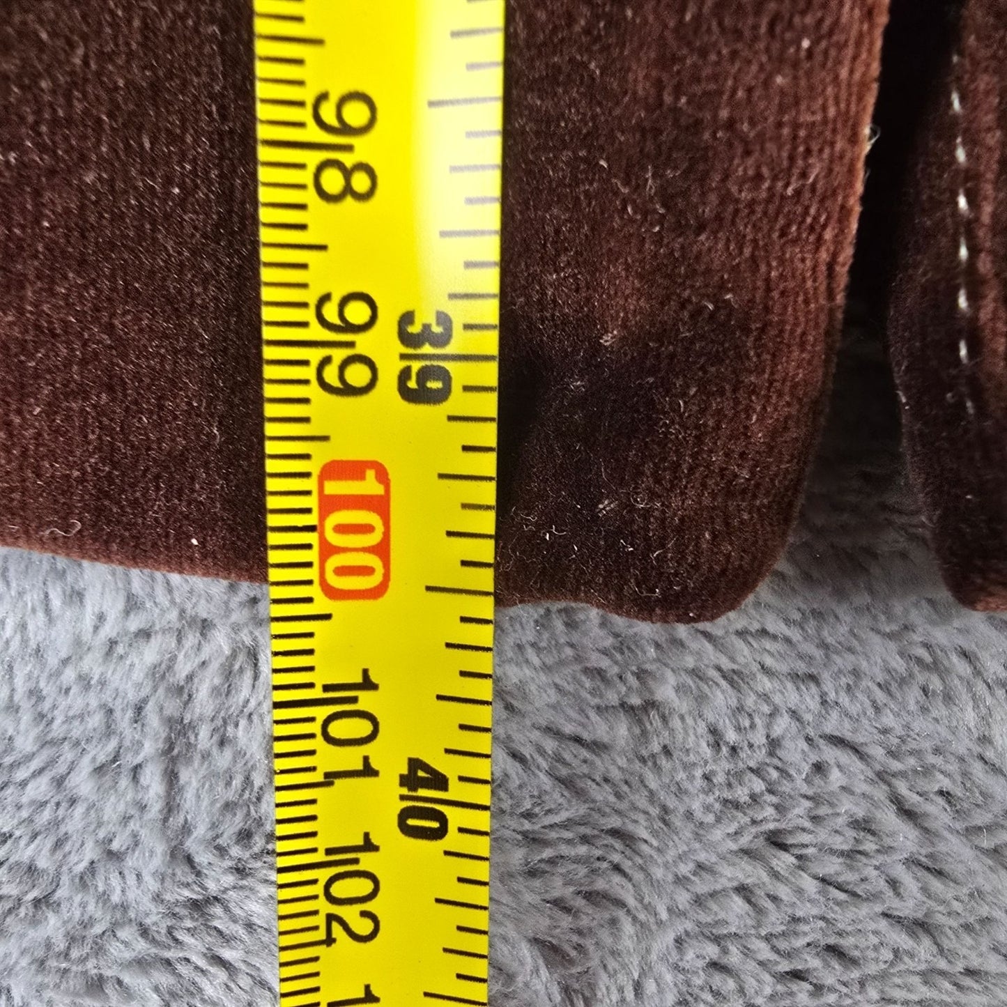 Vintage 1960s Lawrence of London Fabric by Crompton Brown Velveteen Coat (M)