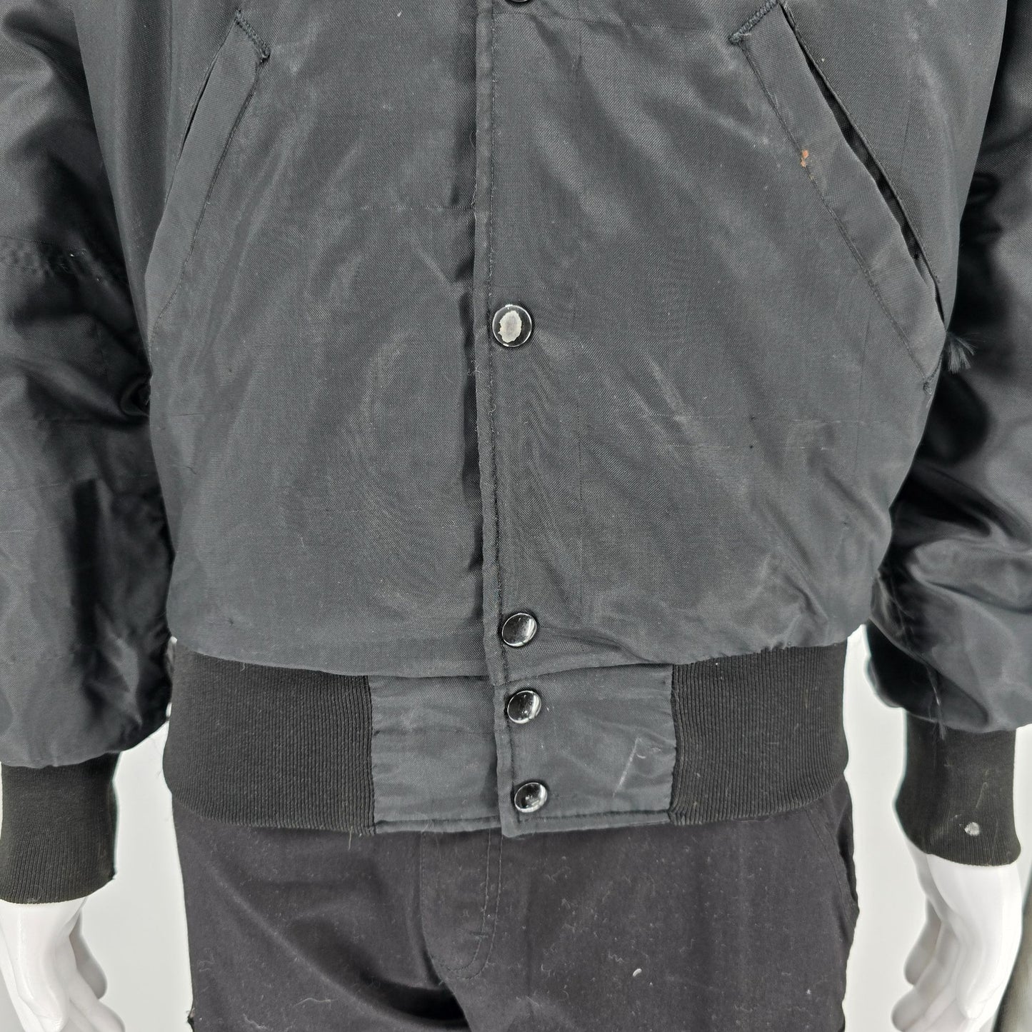 Vintage 1990s "Spokane Blades" Special Olympics Speed Skating Bomber Jacket (S)