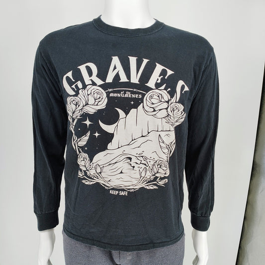 Graves of the Monuments Keep Safe Long-Sleeved Band T-Shirt (Medium)