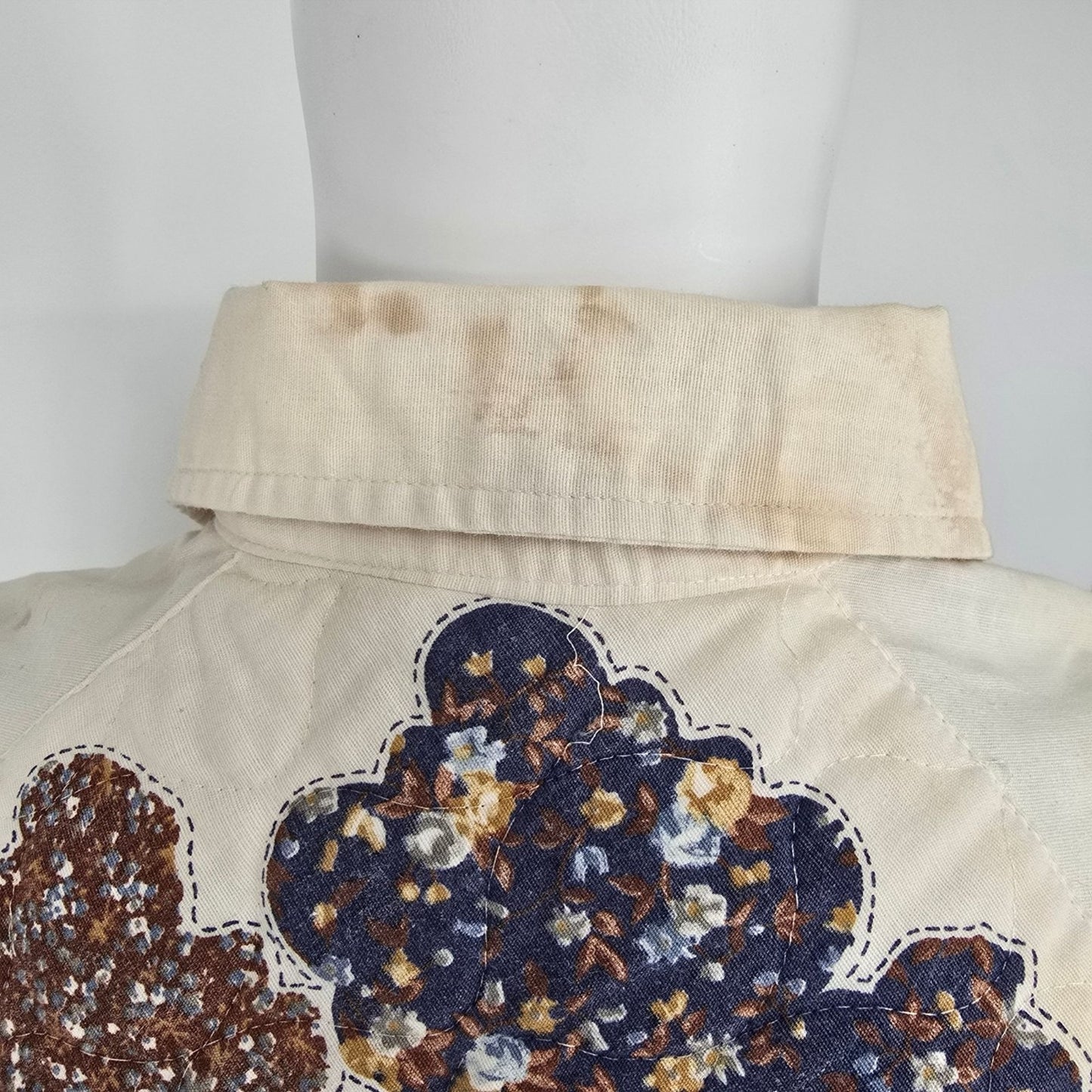 Vintage 1970s Disney Mickey Mouse/Minnie Mouse Quilted Western Shirt (M) *Flaws