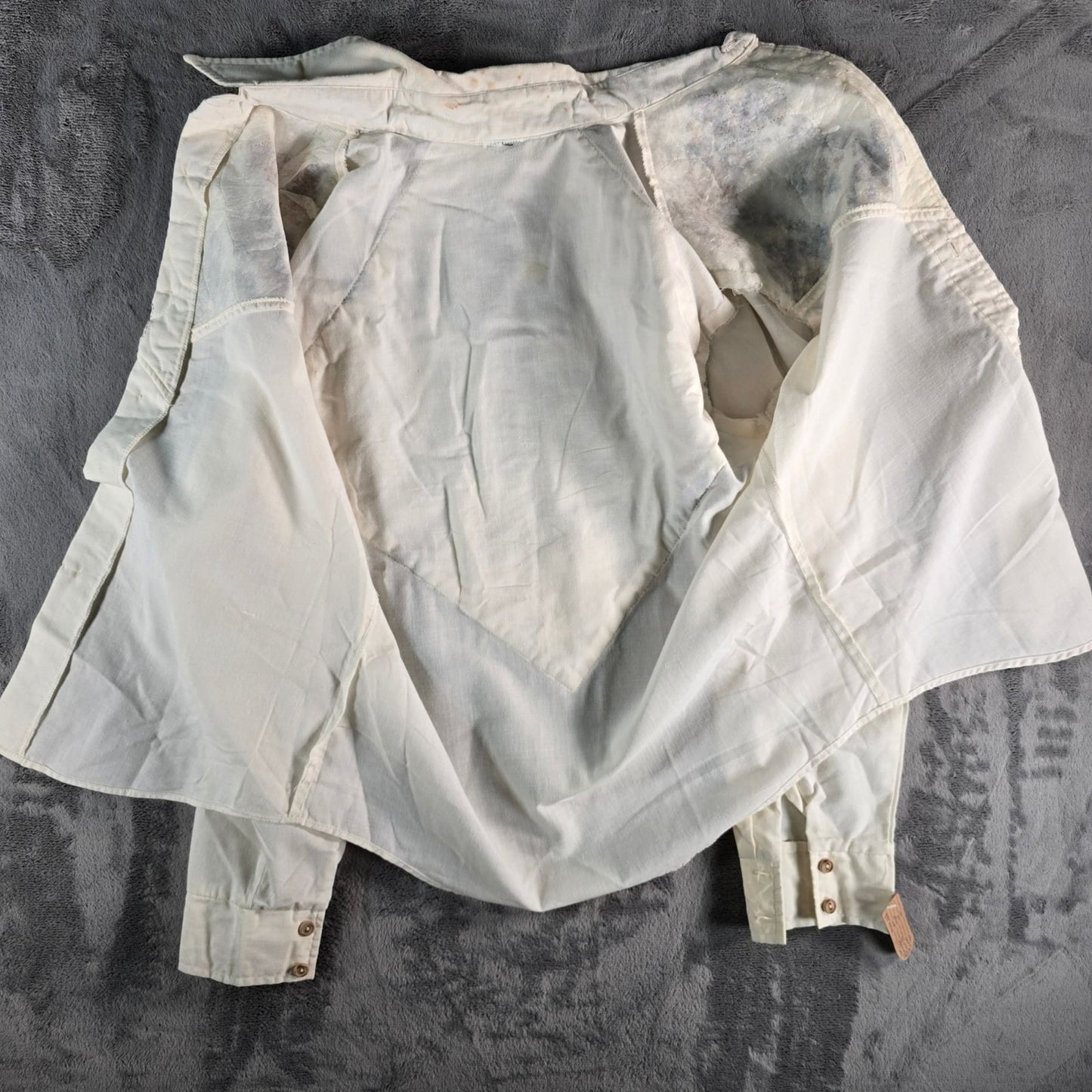 Vintage 1970s Disney Mickey Mouse/Minnie Mouse Quilted Western Shirt (M) *Flaws