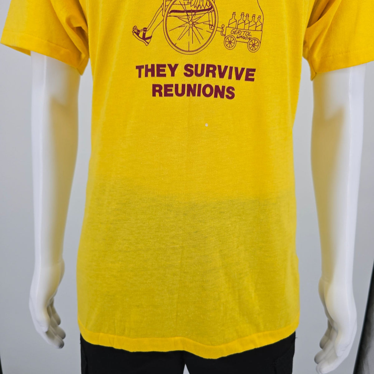 Vintage 1980s Stedman Old Trojans Never Die... They Survive Reunions T-Shirt (L)