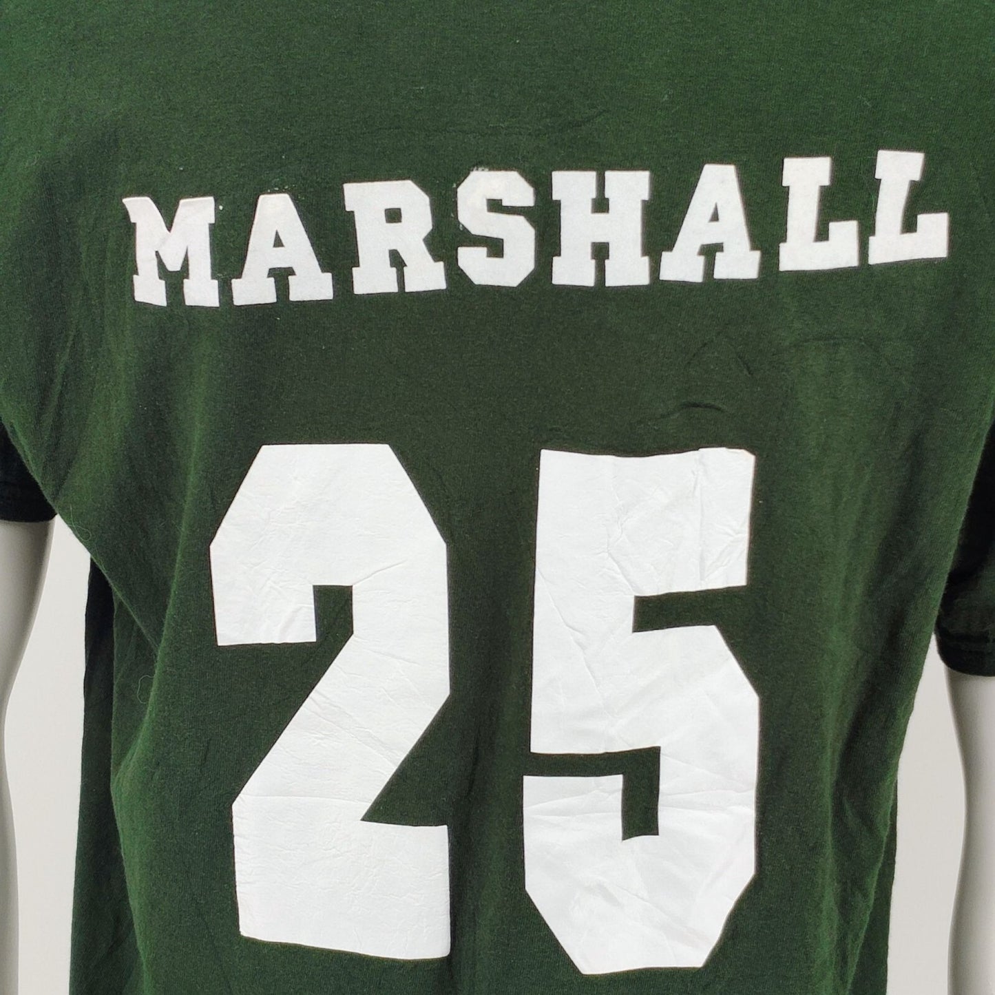 Gildan Heavy Cotton Baylor Bears Marshall 25 Green Graphic T-Shirt (Large)