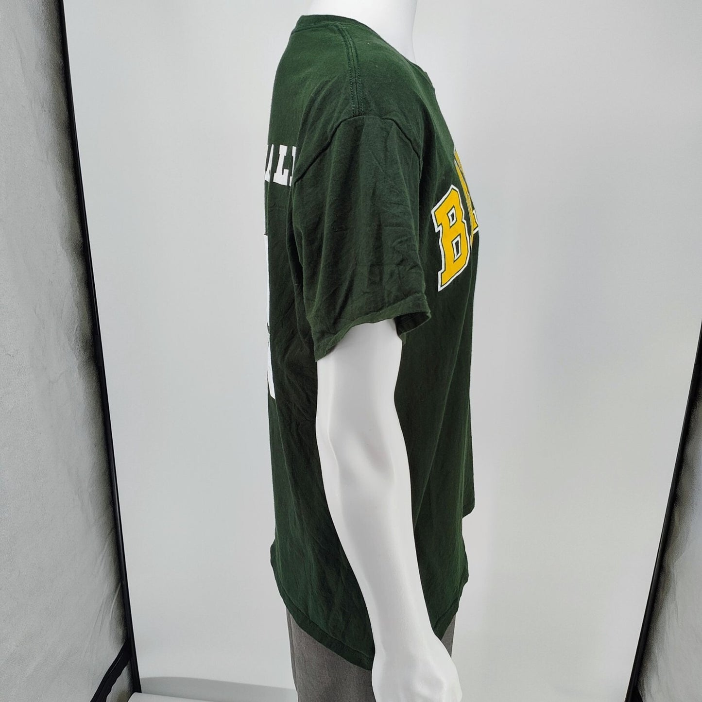 Gildan Heavy Cotton Baylor Bears Marshall 25 Green Graphic T-Shirt (Large)