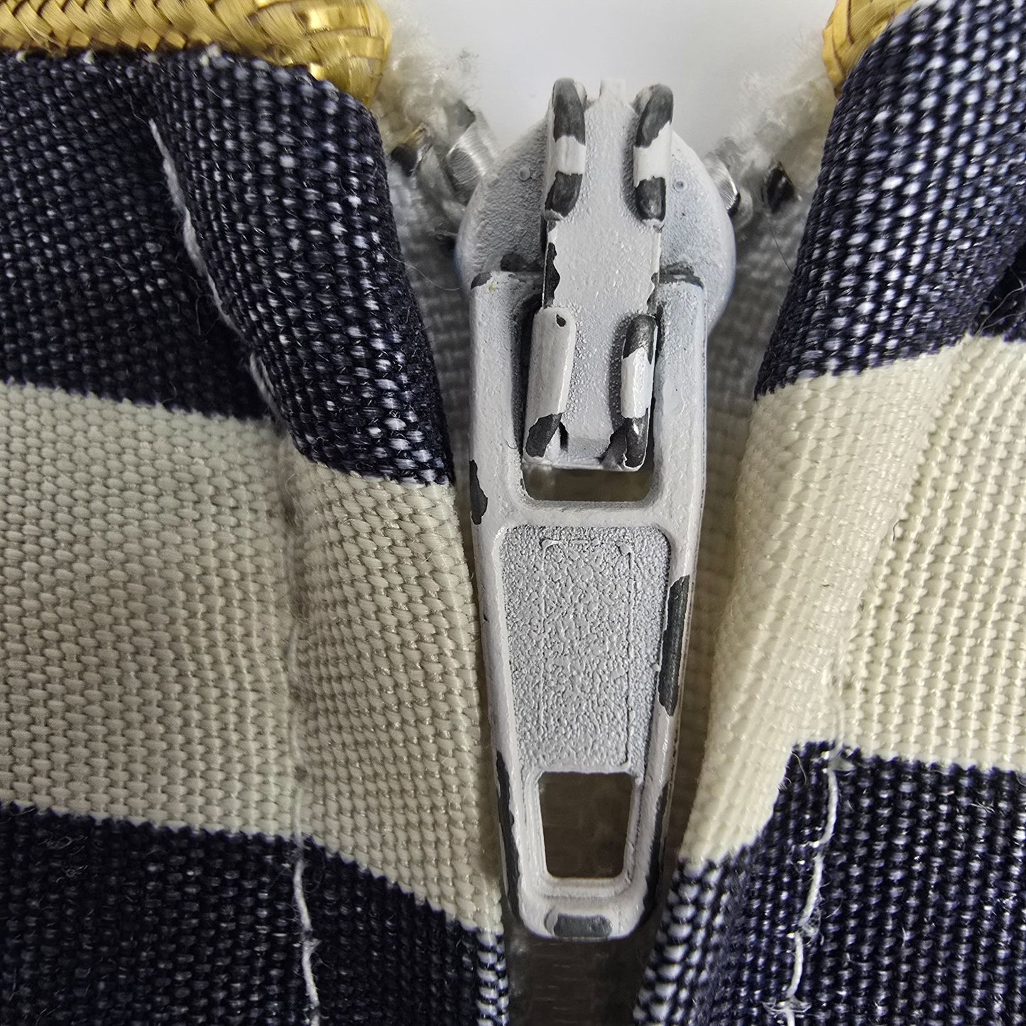 Vintage 1980s Petite Sophisticate Nautical Stripe Anchor Button Dress (Small)