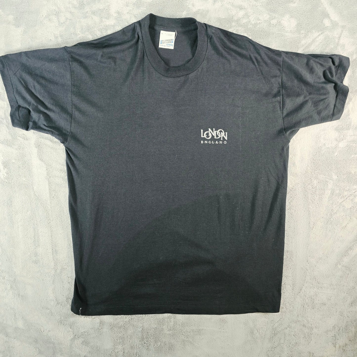 Vintage 1990s Screen Stars Full Cut London England Souvenir T-Shirt (XL)