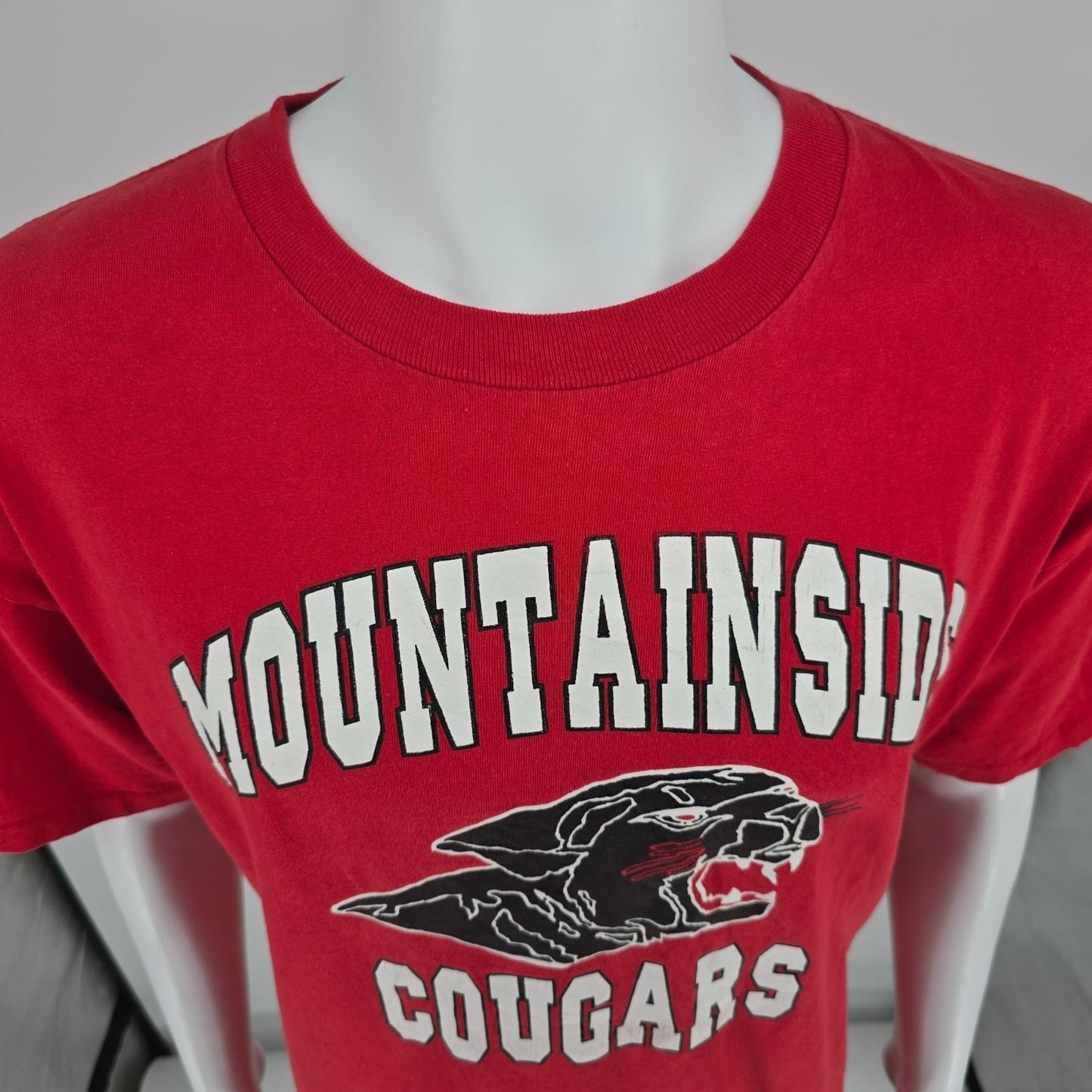Vintage 1990s Mountainside Middle School Cougars Scottsdale, AZ T-Shirt (XL)