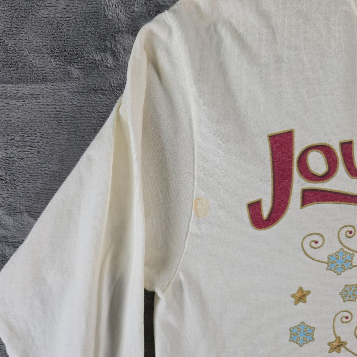 2000s Delta Magnum Weight "Joy to the World" Long Sleeve Christmas T-Shirt (M)