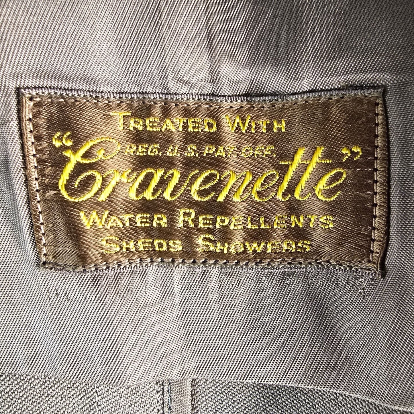 Vintage 1940s J.C Penney Co. Inc. Craftsman Water Repellent Overcoat (L)