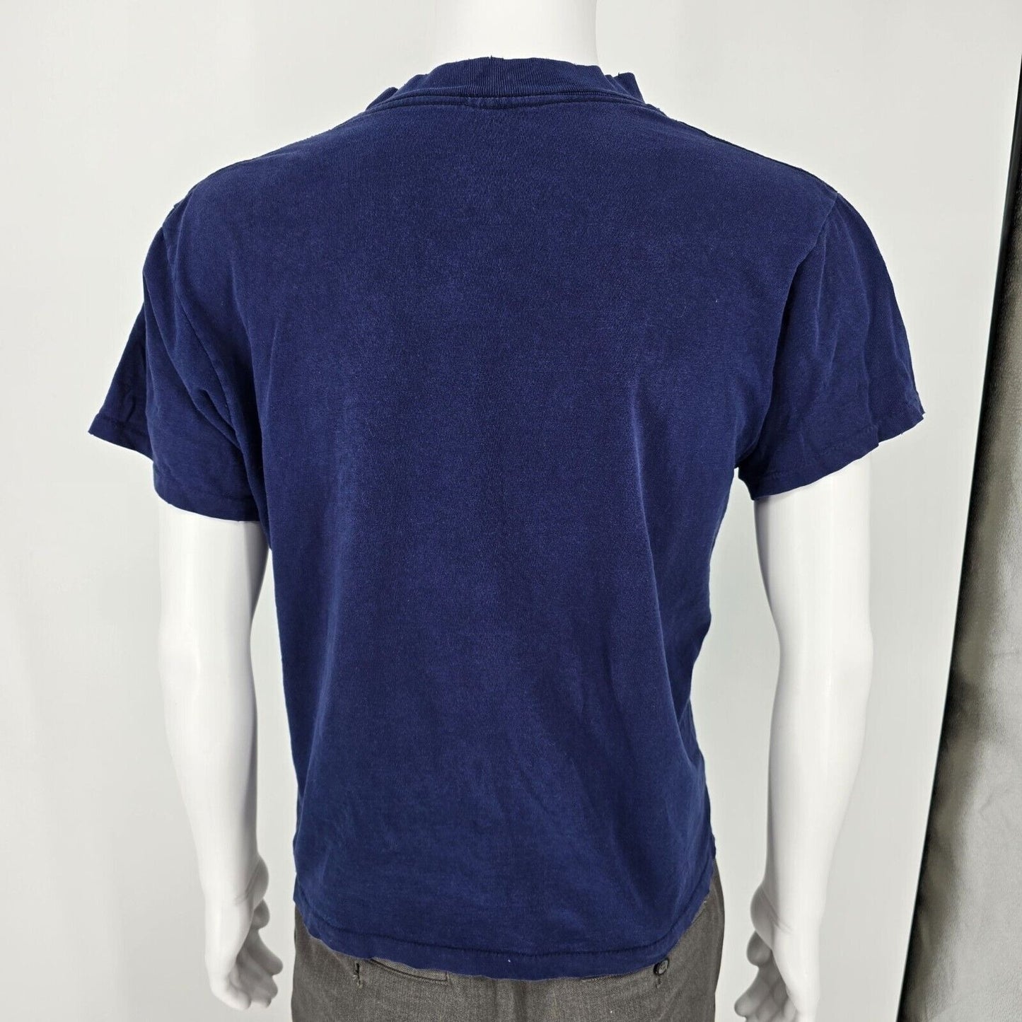 Vintage Thrashed Single Stitch Oregon Mountain Landscape Blue Graphic T-Shirt- M