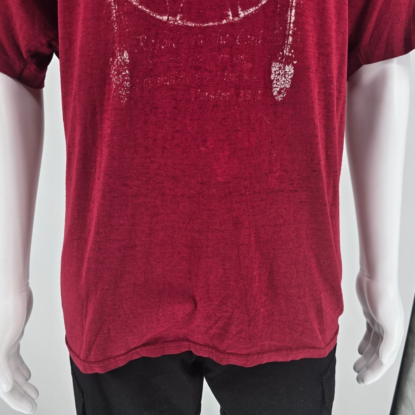Distressed Vintage 1990s Hanes Heavyweight "Curtis Bros. Ministries" T-Shirt -XL