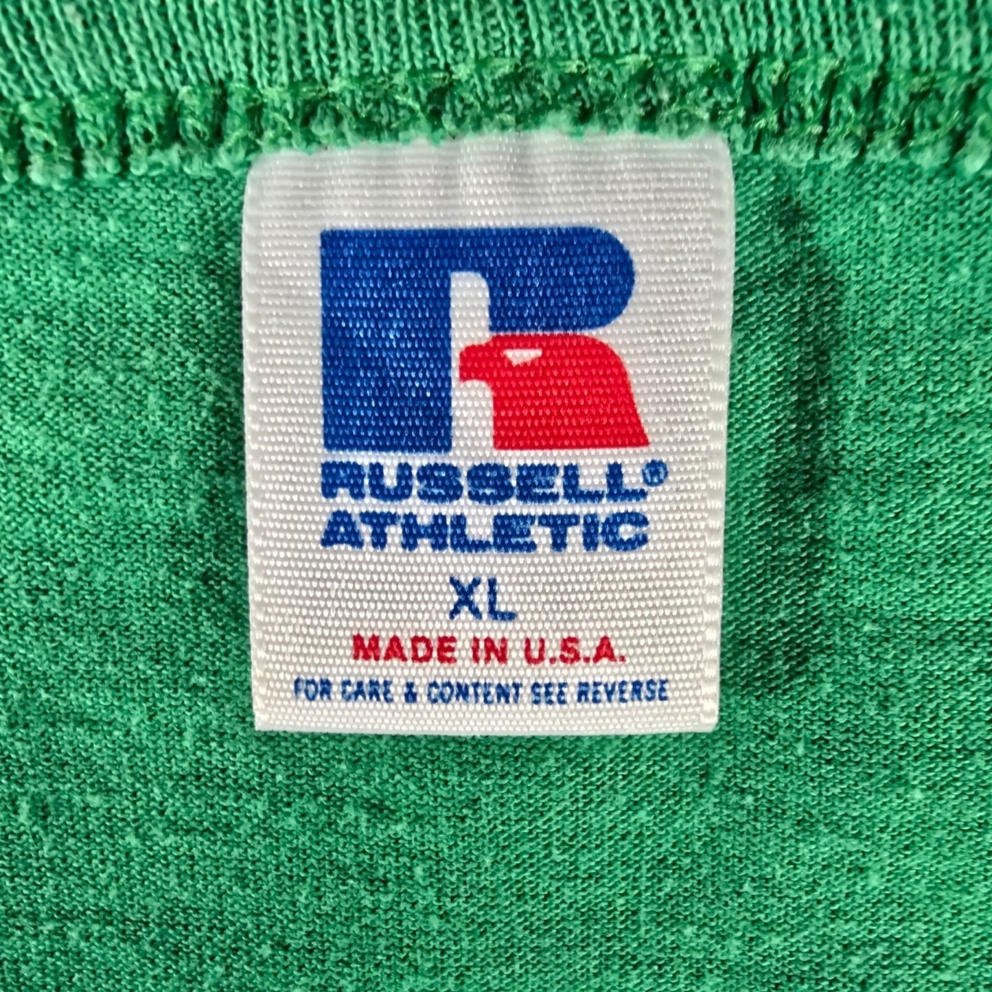 Vintage 1990s Russell Athletic Downtown Deli Sports & Video #1 T-Shirt (L/XL)