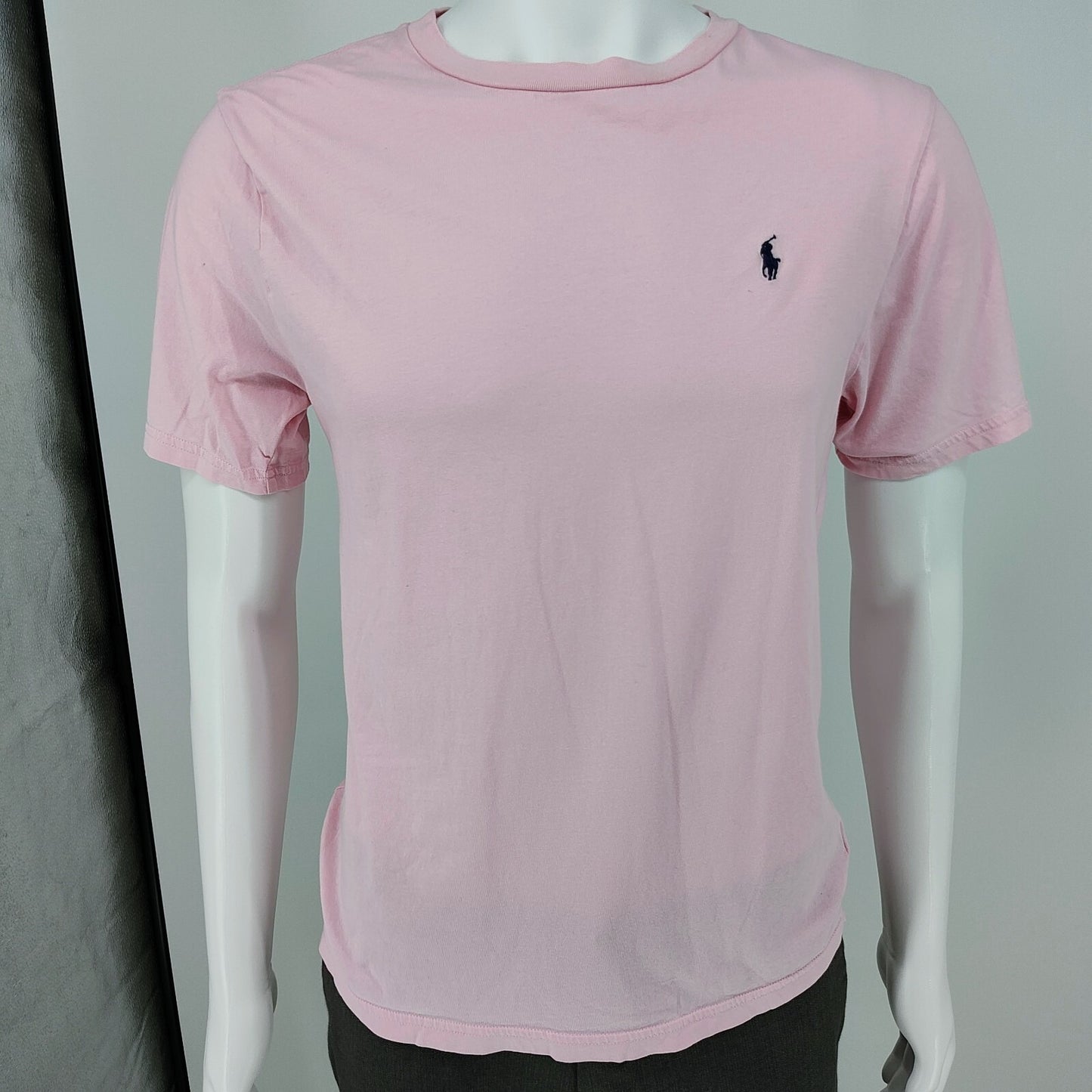 Polo Ralph Lauren Pink T-Shirt Navy Blue Pony Chest Logo (Boys XL 18-20)