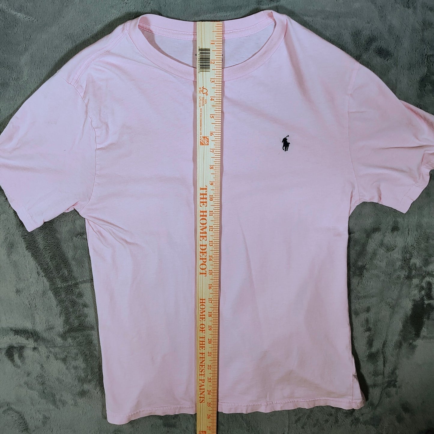 Polo Ralph Lauren Pink T-Shirt Navy Blue Pony Chest Logo (Boys XL 18-20)