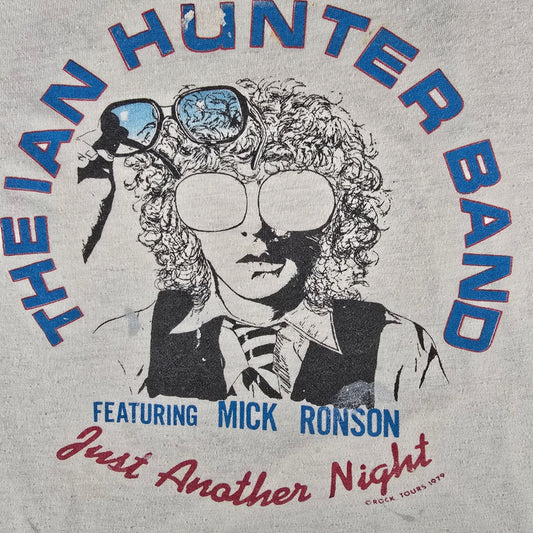 Vintage 1979 Ian Hunter Band/ Mick Ronson Just Another Night Tour T-Shirt (S/M)