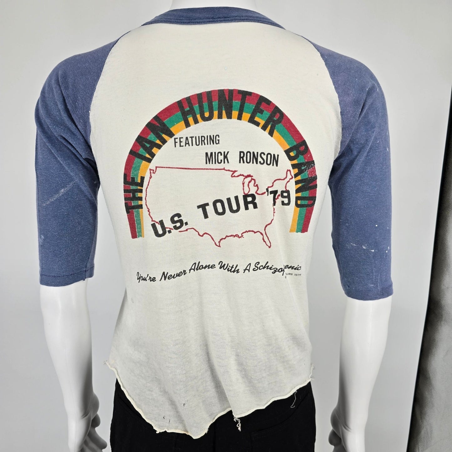 Vintage 1979 Ian Hunter Band/ Mick Ronson Just Another Night Tour T-Shirt (S/M)