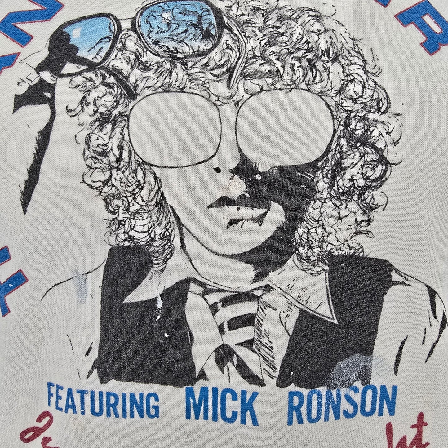 Vintage 1979 Ian Hunter Band/ Mick Ronson Just Another Night Tour T-Shirt (S/M)