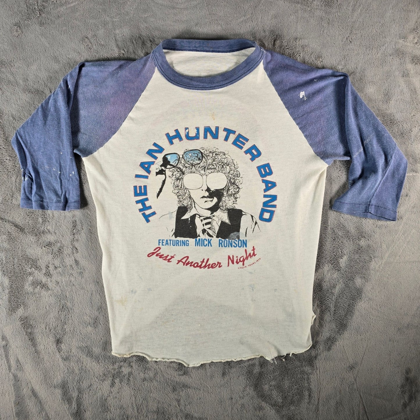 Vintage 1979 Ian Hunter Band/ Mick Ronson Just Another Night Tour T-Shirt (S/M)
