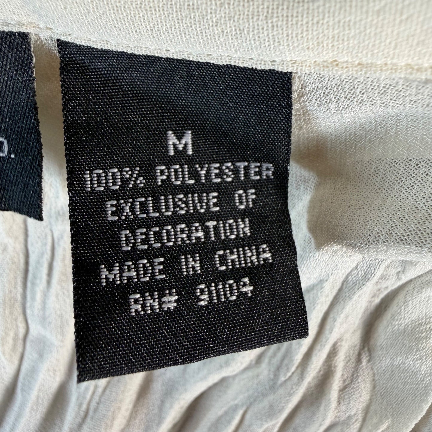 Vintage 2000s Separates by New York City Design Co Ruffle & Lace Sheer Blouse -M