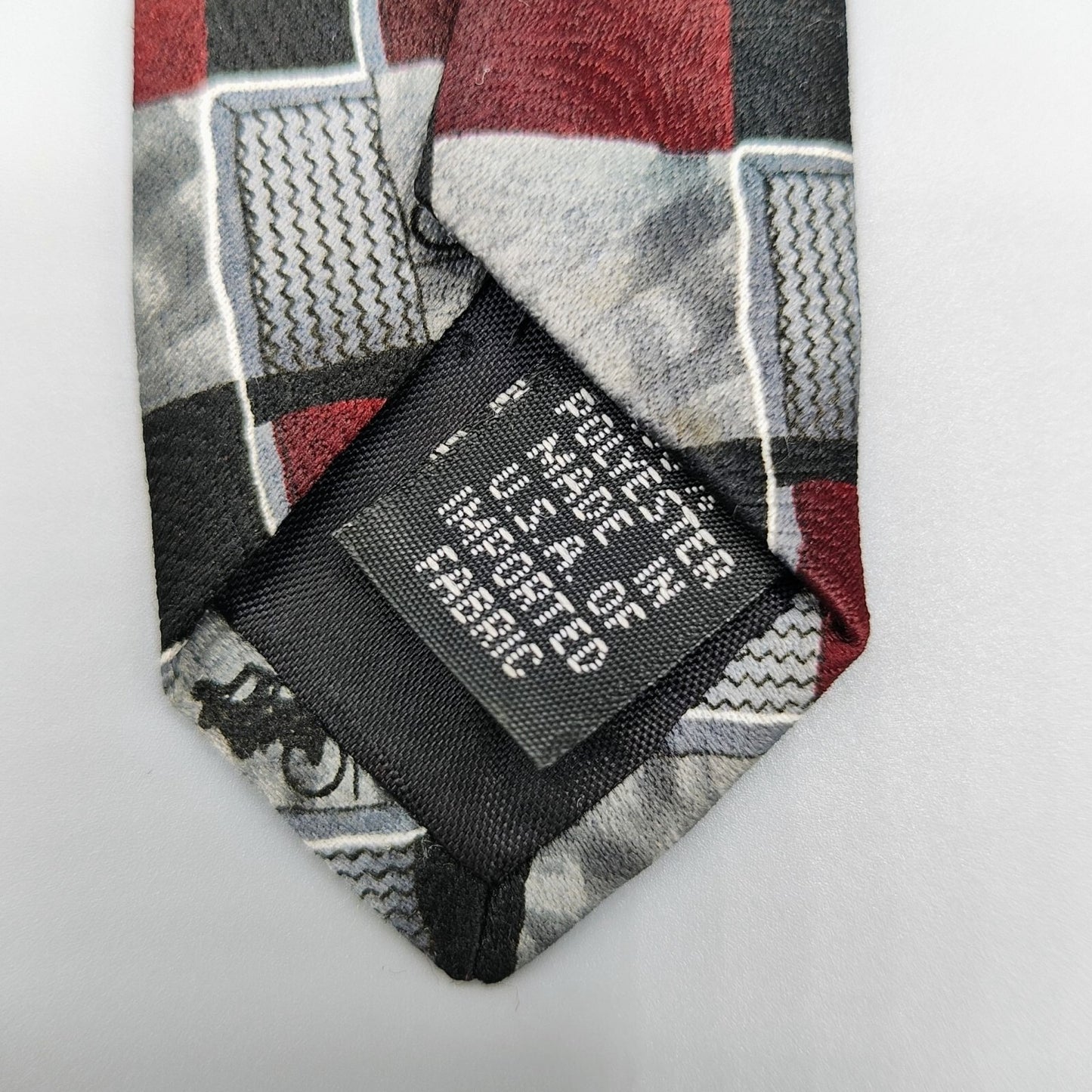 Johnson Brothers Made in USA Checkered Bicycle Pattern Washable Necktie