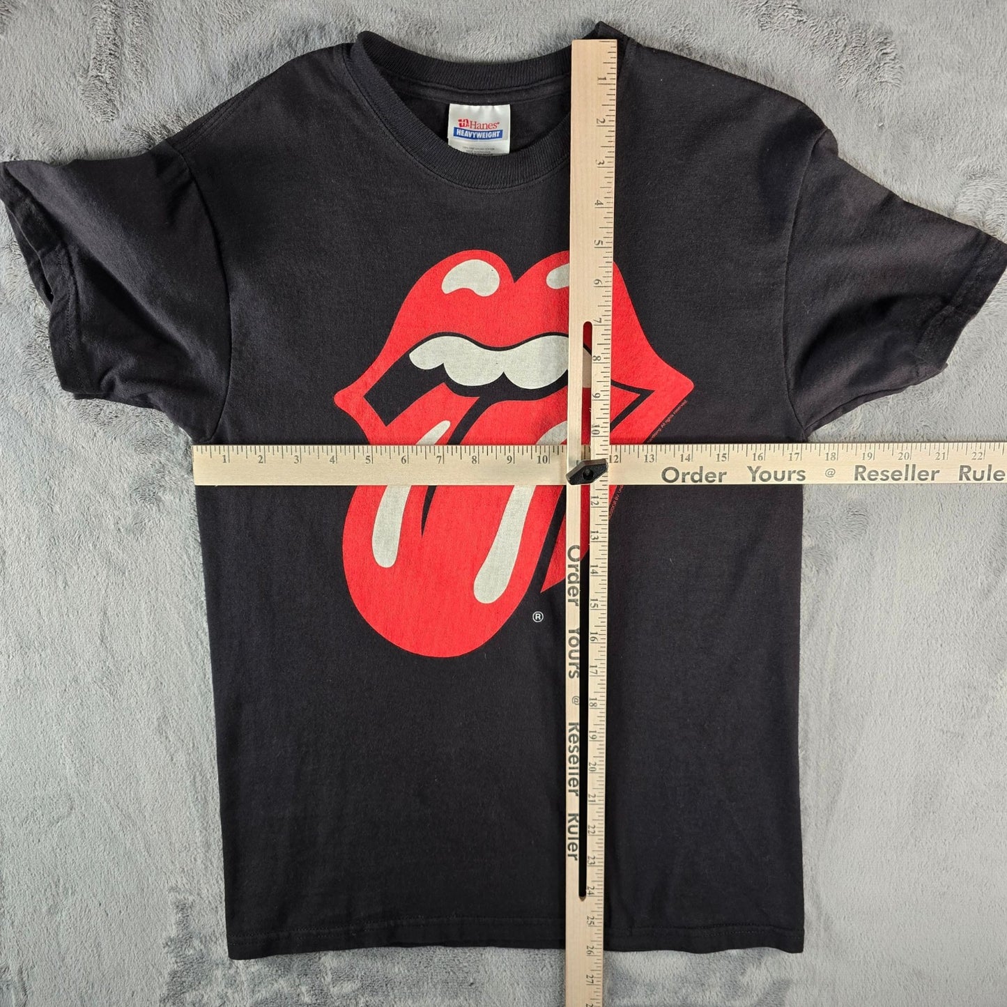 2009 Hanes Heavyweight Rolling Stones Tongue Logo Band T-Shirt (S)