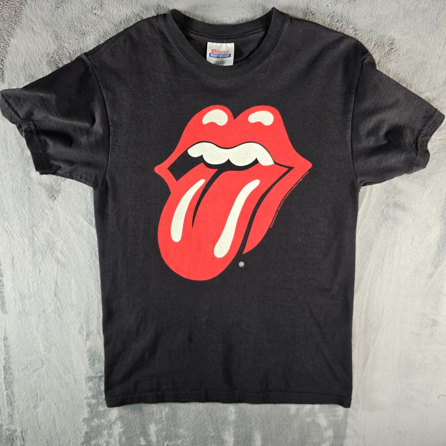 2009 Hanes Heavyweight Rolling Stones Tongue Logo Band T-Shirt (S)