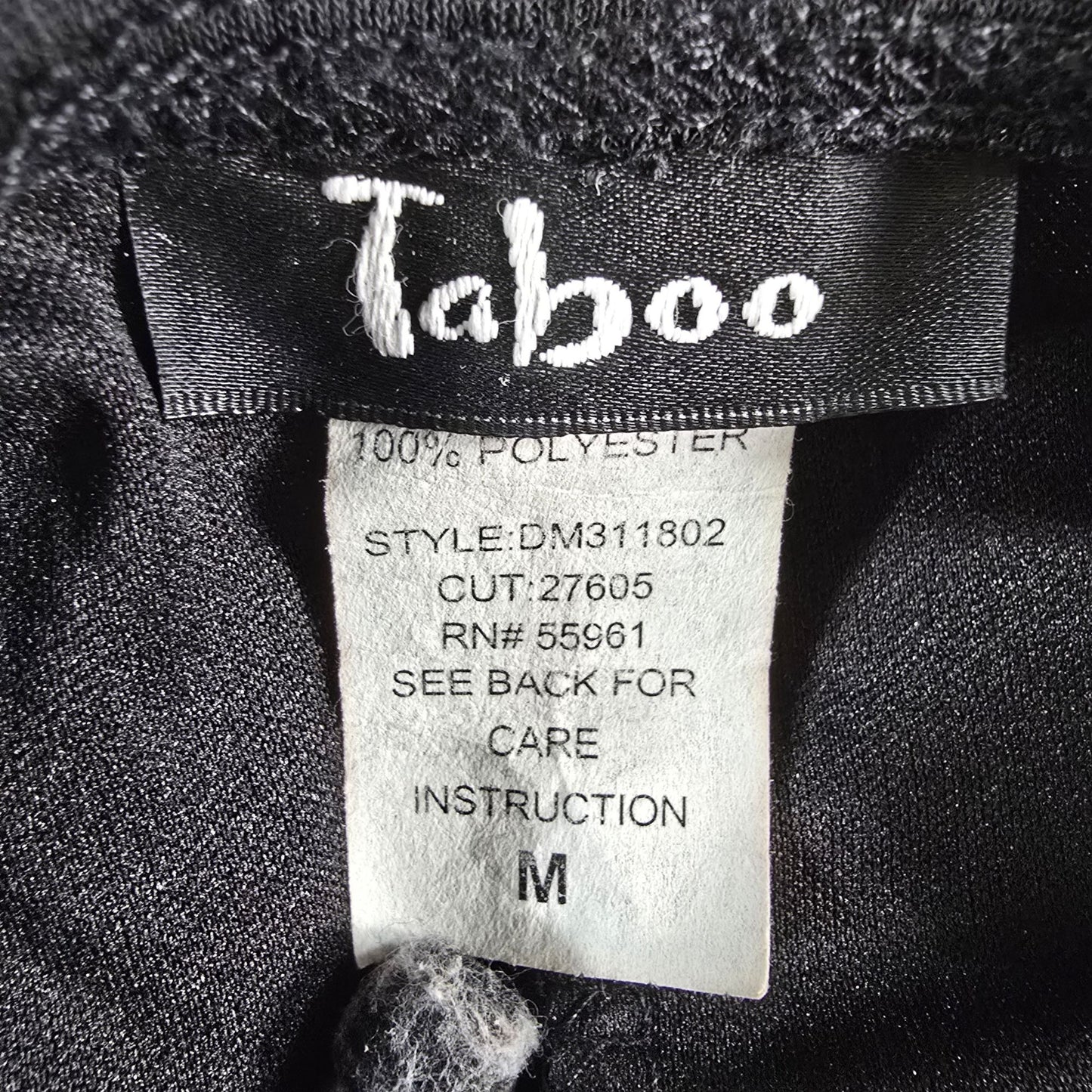 Vintage Y2K Taboo Clubwear Black Sheer Mesh Marilyn-Style Halter Dress (S)