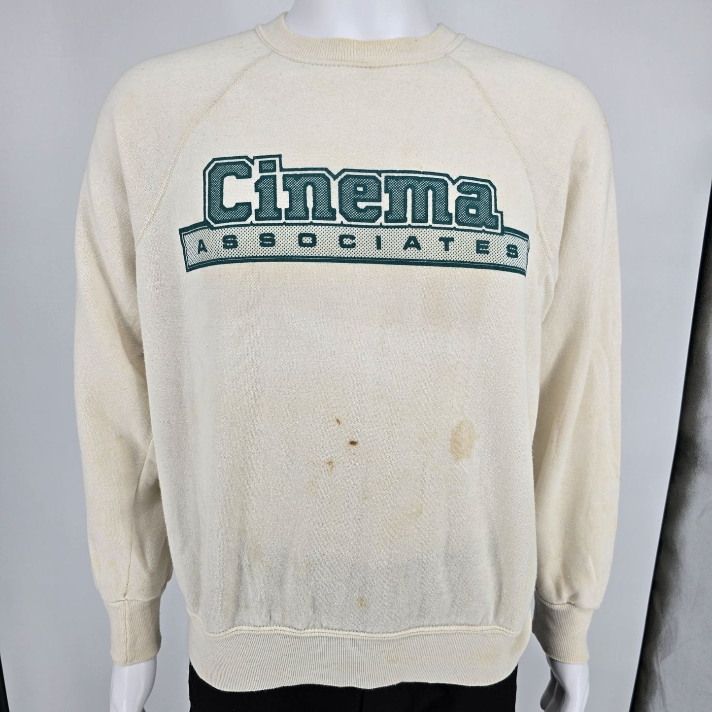 Vintage 1980s Bassett-Walker Cinema Associates Box Fit Raglan Sweatshirt (XL)