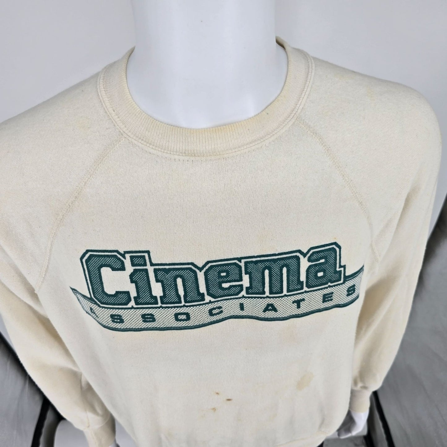 Vintage 1980s Bassett-Walker Cinema Associates Box Fit Raglan Sweatshirt (XL)