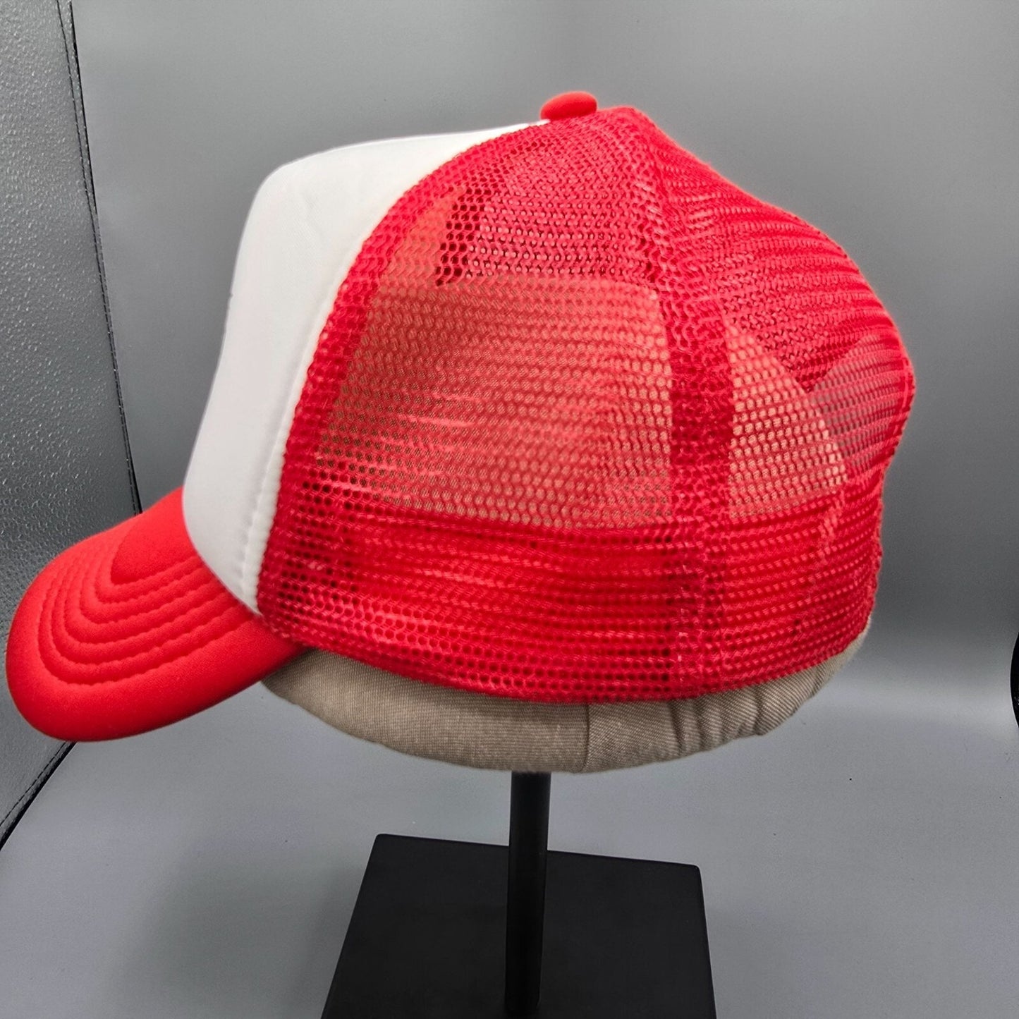 Bubu Stay Wild My Child Red & White Mesh Back Adjustable Kids' Trucker Hat