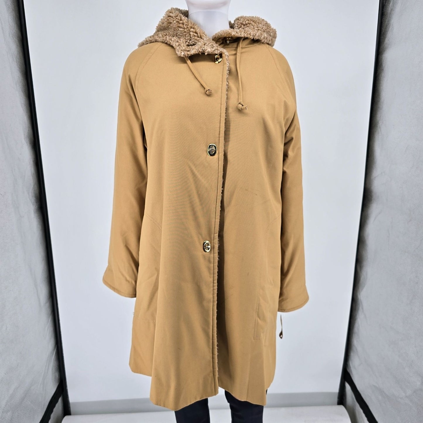 Vintage 1970s Bonnie Cashin Weatherproof for Russ Taylor Hooded Car Coat (XXL)