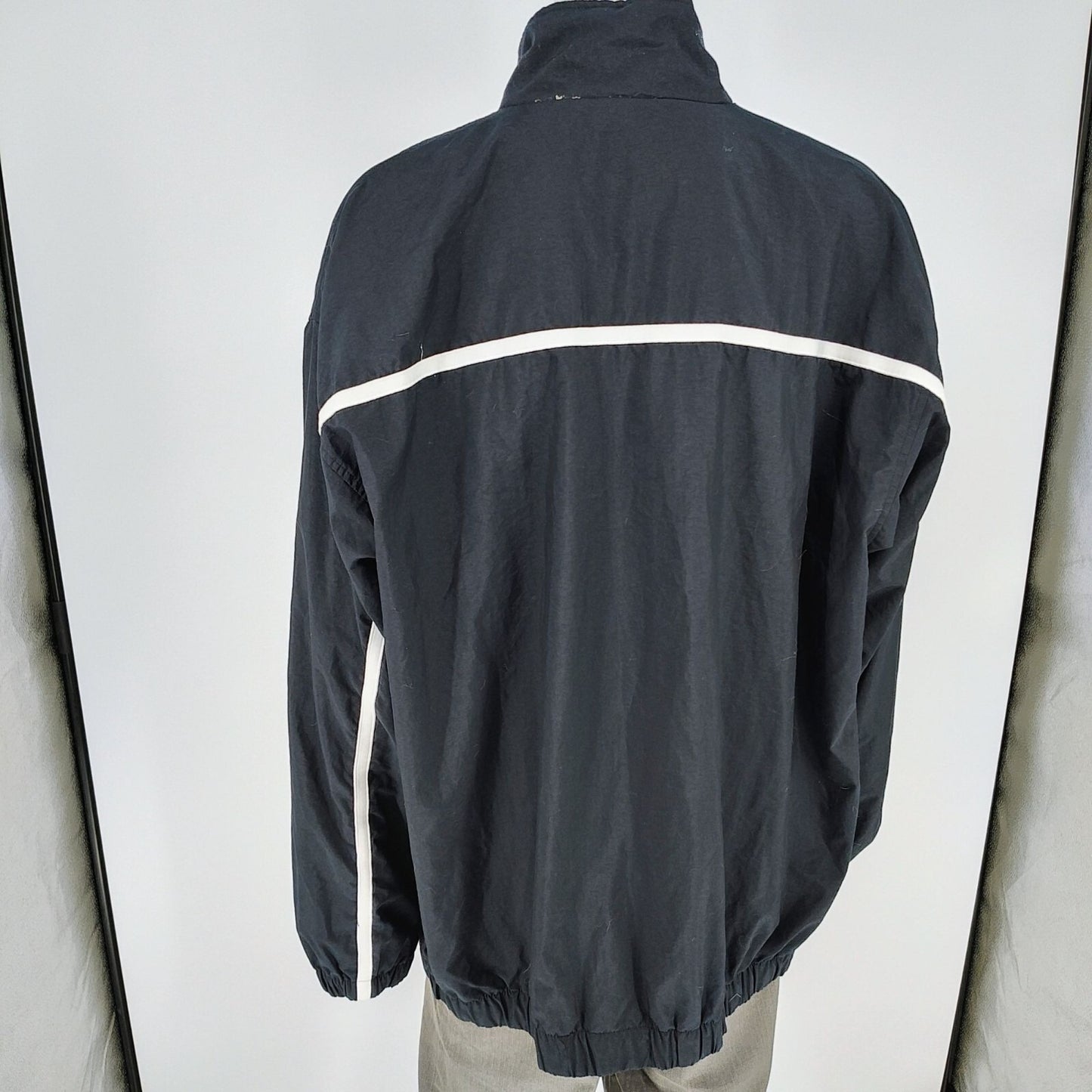 Nike Team "Western Basketball" Black & White Full-Zip Windbreaker Jacket (3XL)