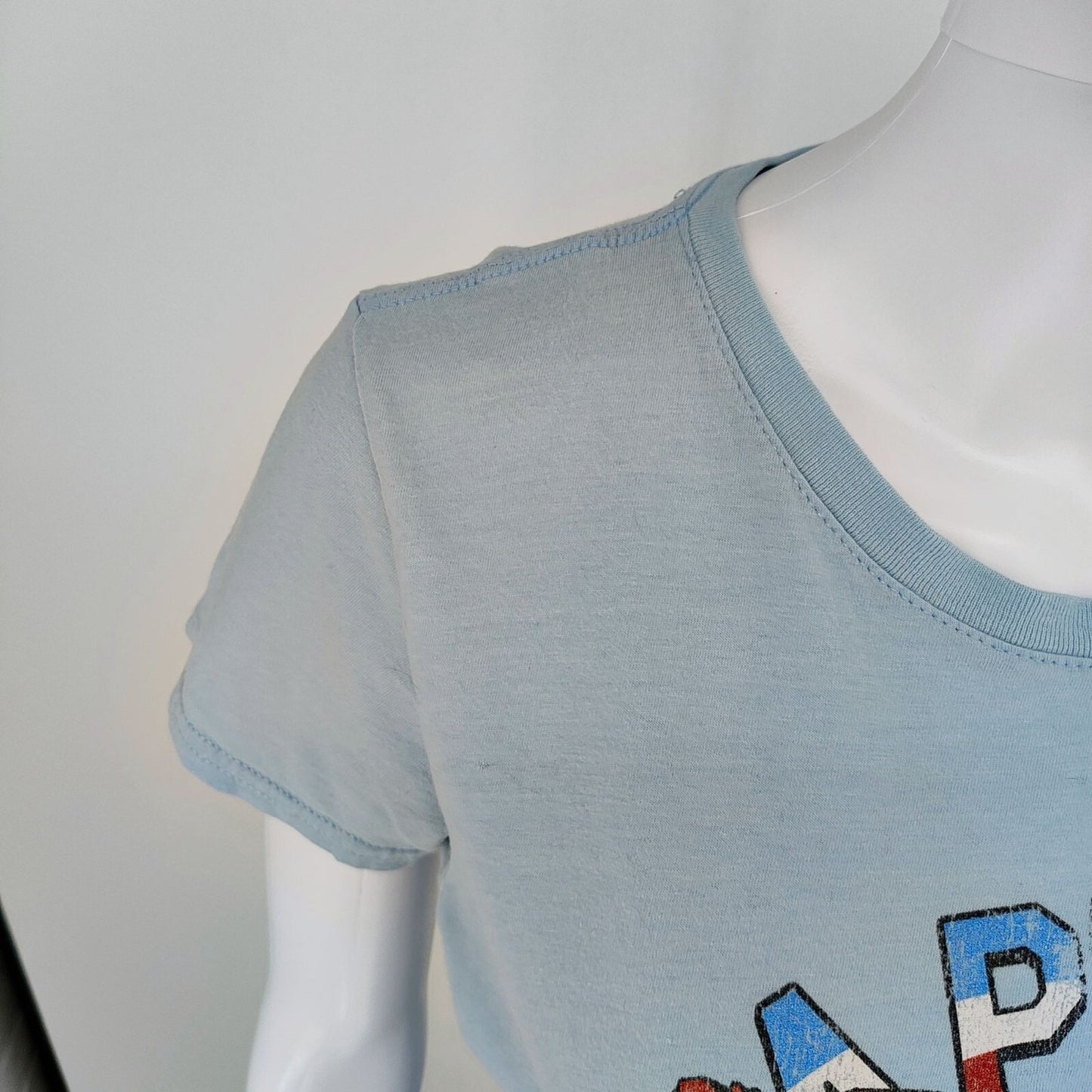 Marvel Captain America "Since 1941" Distressed Logo Light Blue T-Shirt (S)