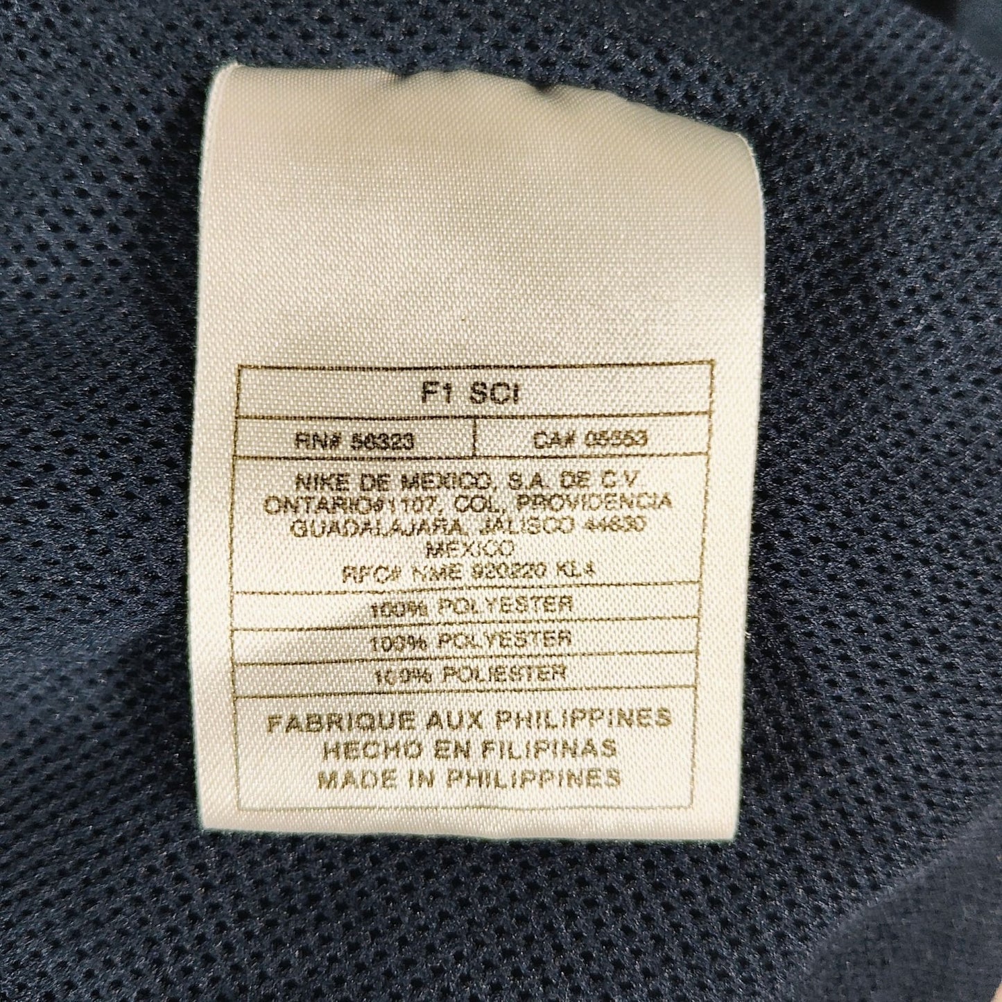 Nike Mens Blue Mesh-Lined Full-Zip Three Pocket Windbreaker Jacket (Medium)