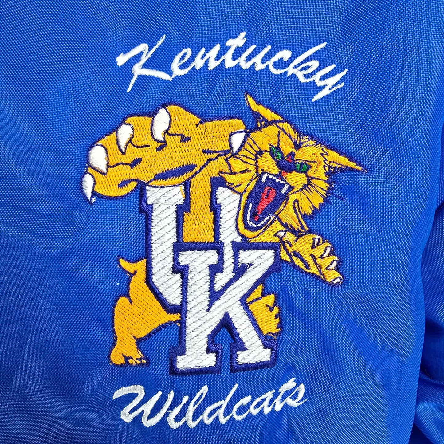 Vintage 1990s Holloway Kentucky Wildcats Nylon Quarter-Zip Pullover Jacket (XL)