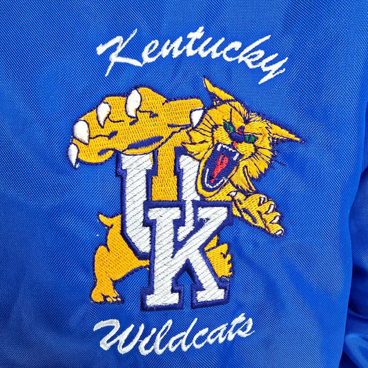 Vintage 1990s Holloway Kentucky Wildcats Nylon Quarter-Zip Pullover Jacket (XL)