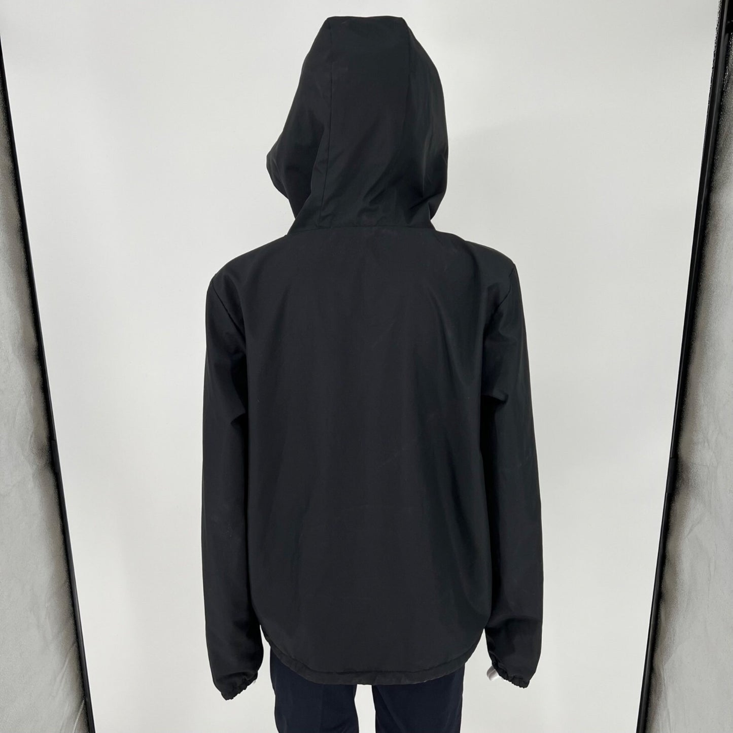 Vans Women's Mercy Black and Floral Reversible Hooded Jacket (Medium)