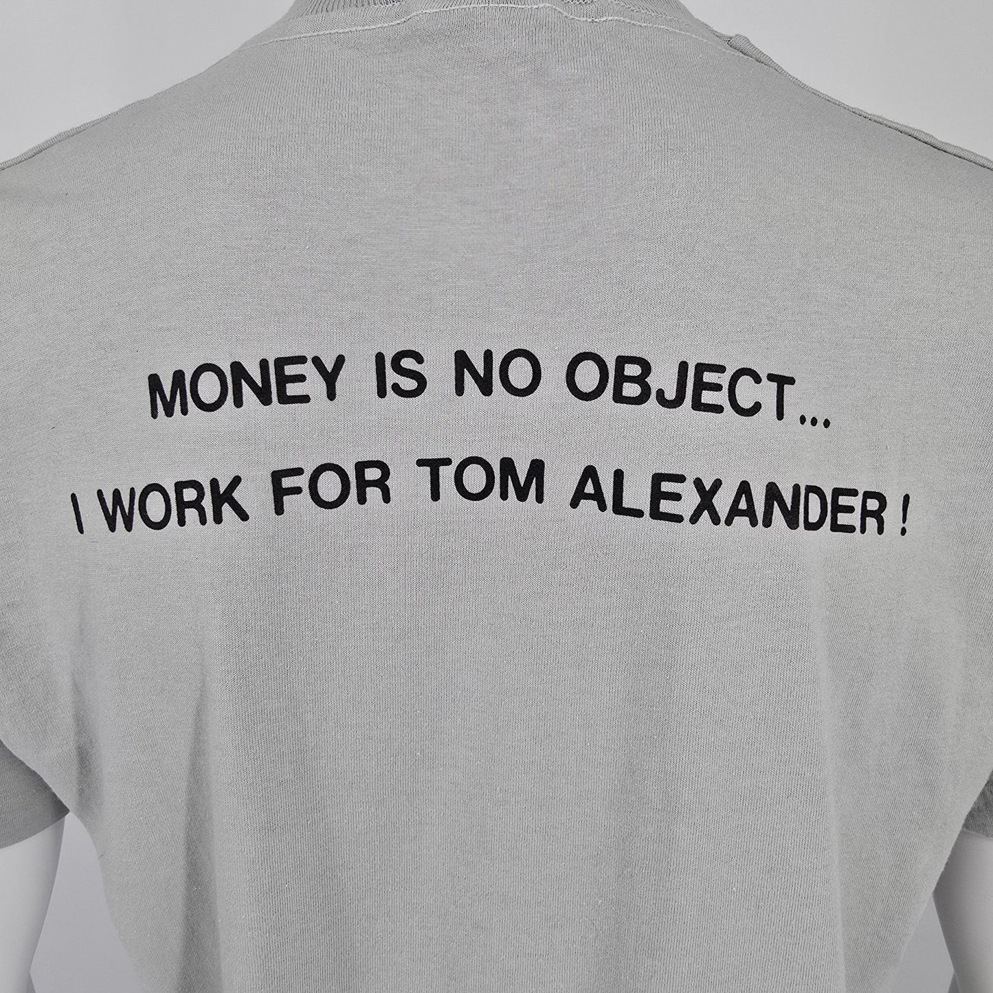 Vintage 1990 Screen Stars Best Gray Cellarspace/Tom Alexander T-Shirt (M/L)