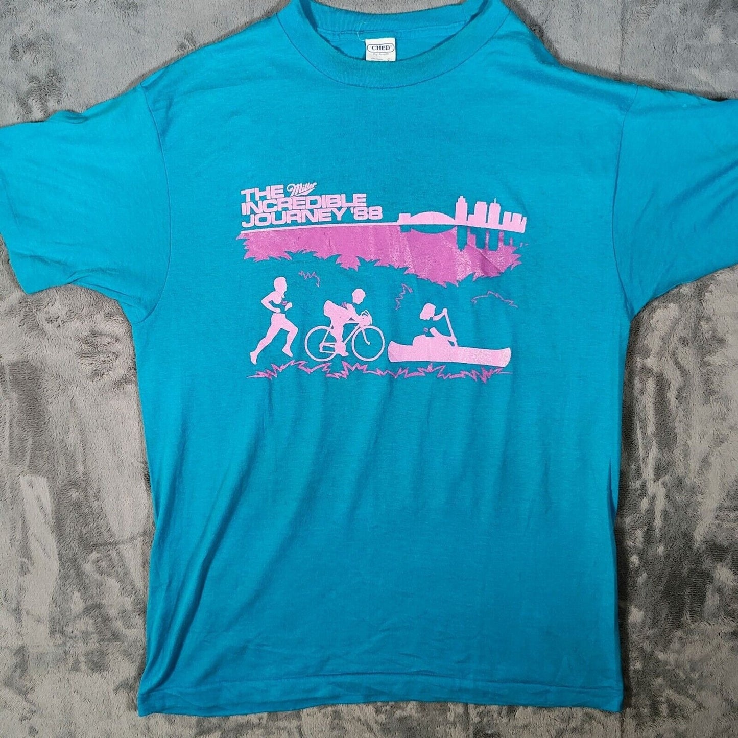 Vintage 1988 "The Miller Incredible Journey '88" Single Stitch T-Shirt (M)