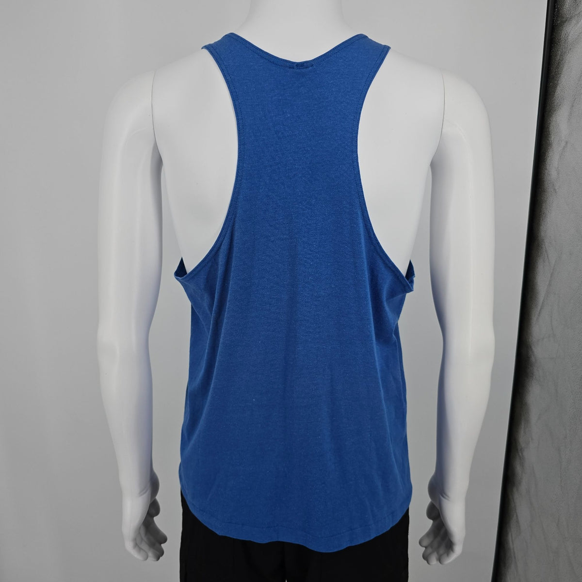 Vintage Early 1990s Nike Gray Tag Made in USA Blue Racerback Tank Top (M)