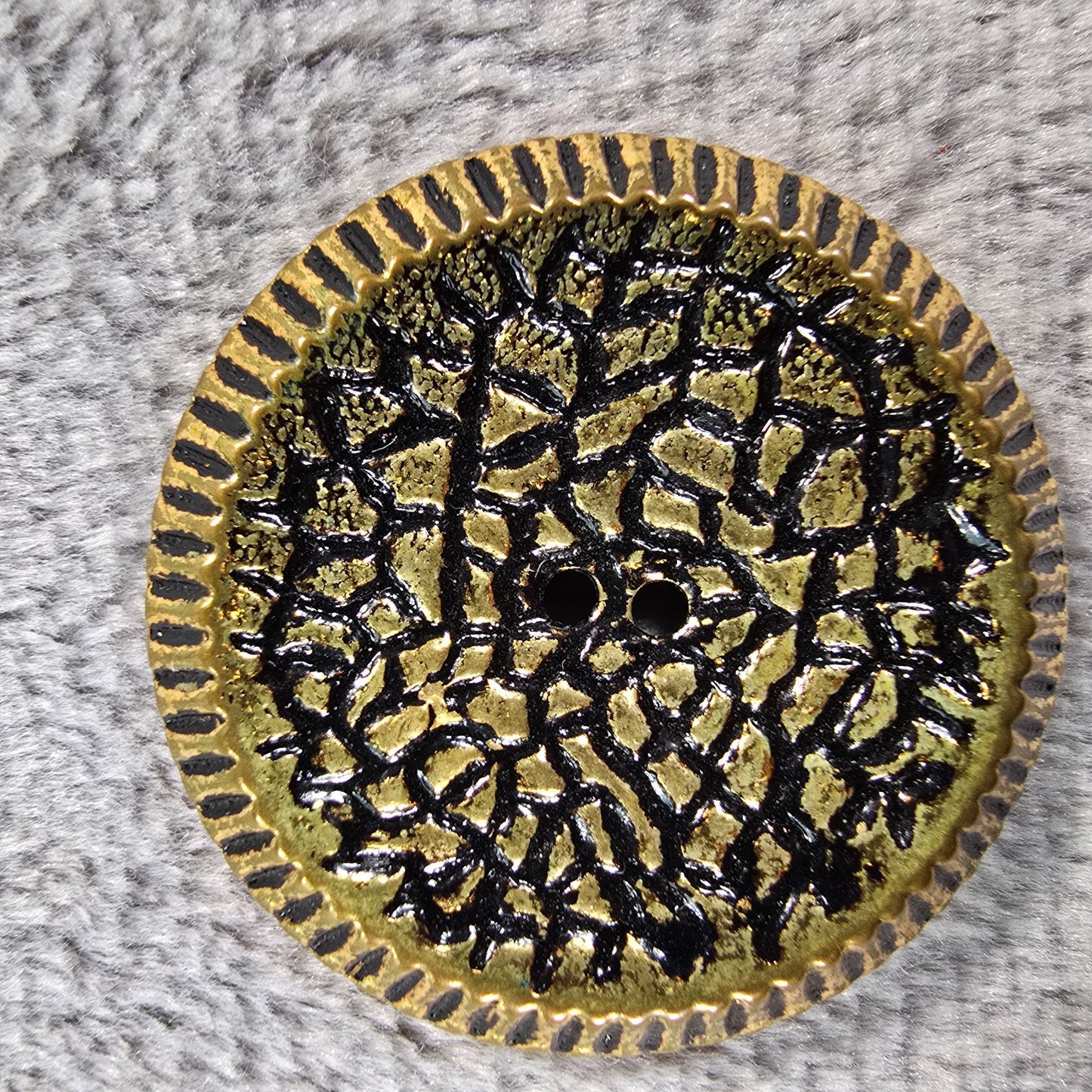 Vintage 1960s Brown Velveteen Coat w/ Leopard Print Faux Fur Lining (L) *Fair