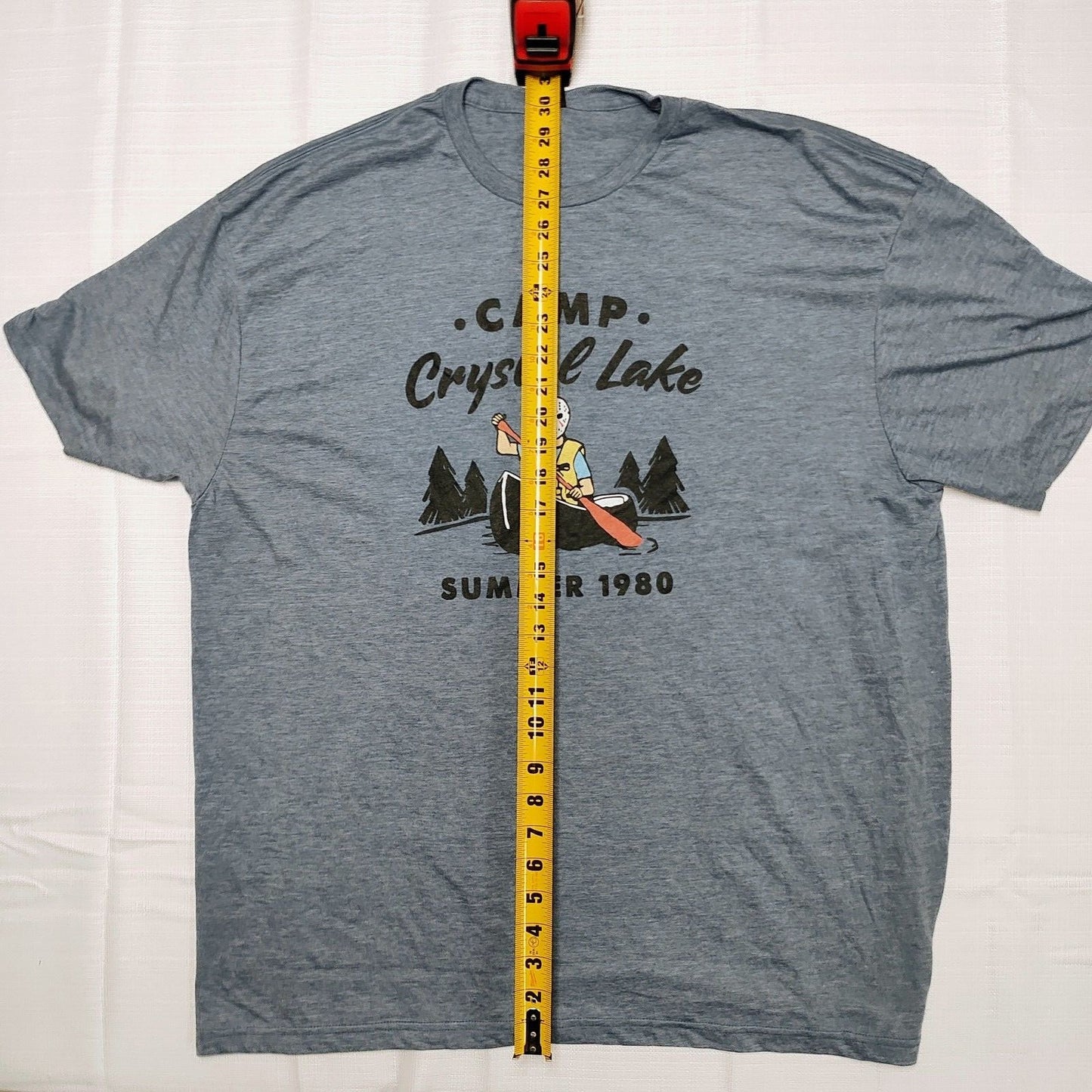 Camp Crystal Lake Summer 1980 Friday the 13th Jason in Canoe T-Shirt (2XL)