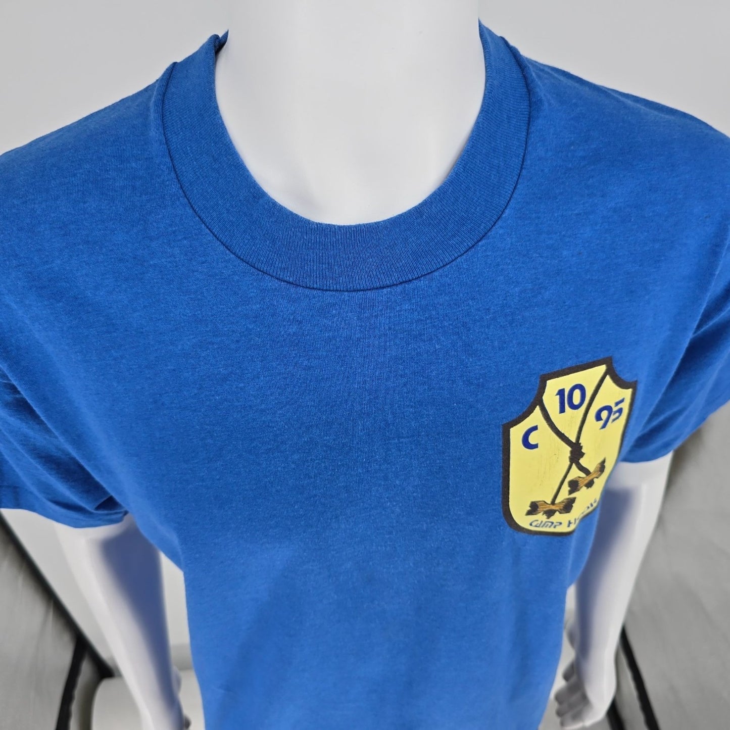 Vintage 1990s Boy Scouts of American Camp Hood 1995 Franklin Ohio T-Shirt (L)